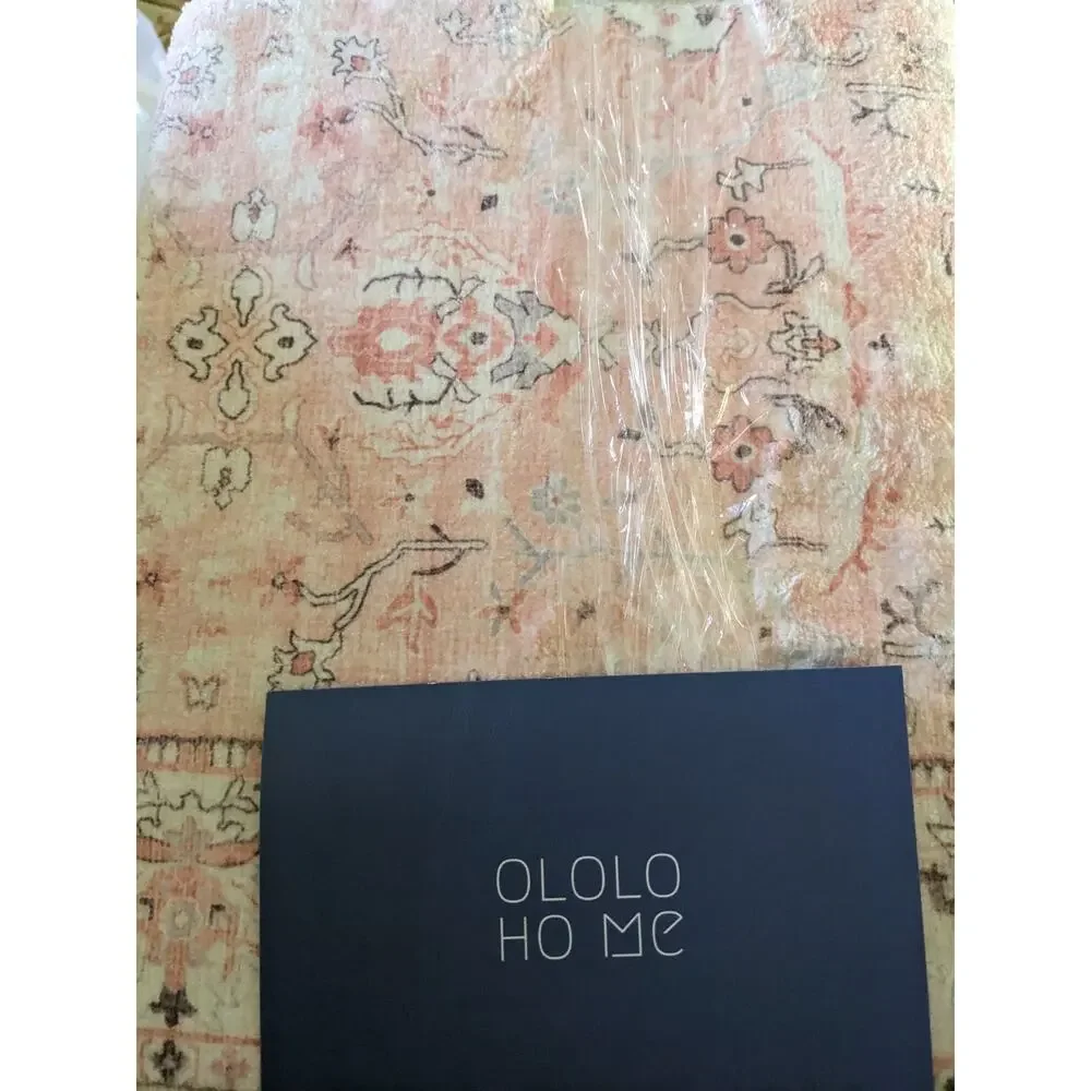 Ololo Area Rug 2x3 Small Entryway Non-Slip 2x3' Pink New Washable